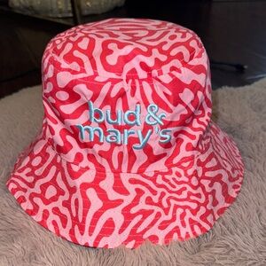 Vibrant Pink or black charcoal gray reversible Bucket Hat